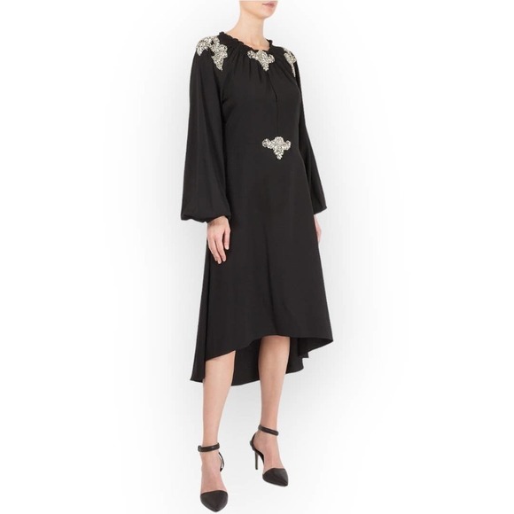 Dodo Bar Or Marisa Crystal Embellished Stretch-Crepe Dress Size 42 - Picture 15 of 15